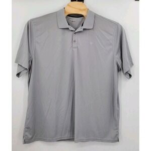 Ariat Tek Heat Series Performance Golf Polo Shirt Mens Size 2XL XXL Gray